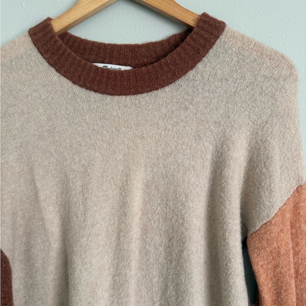 Madewell Payton Merino Wool and Alpaca Blend Colorblock Sweater - Picture 5 of 13